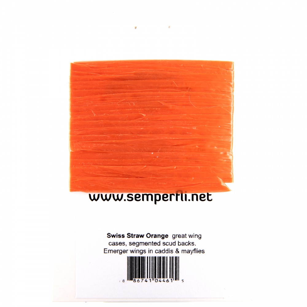 Semperfli Swiss Straw Synthetic Raffia Orange Fly Tying Materials